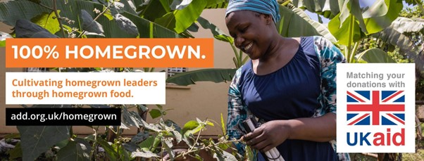 Fazila, a disability rights activist in Uganda, cultivates her garden.