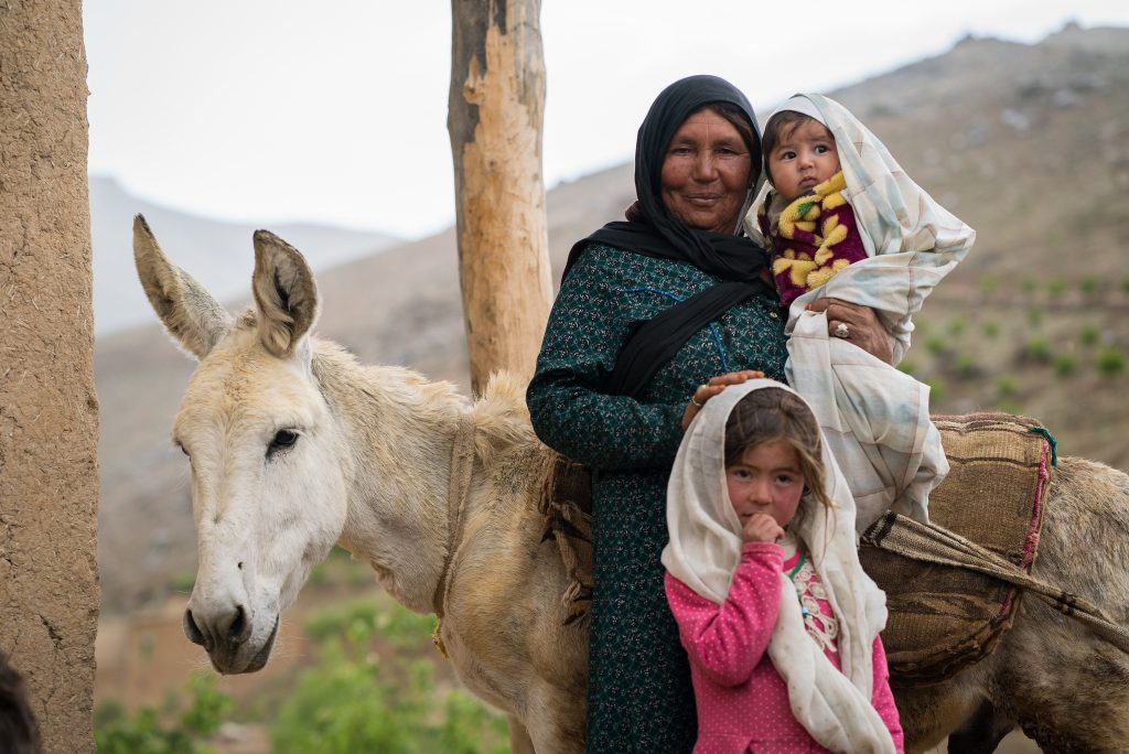 Image of Afghan family. Credit: Afghanaid
