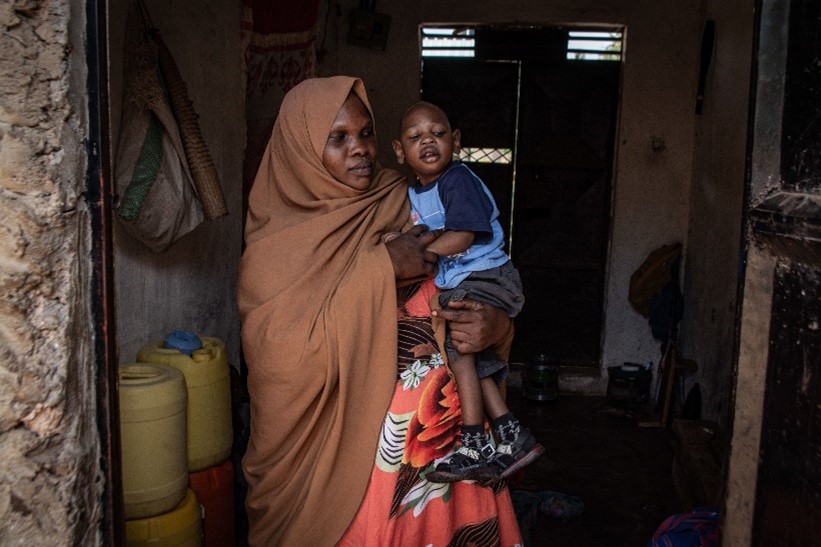 Khalili and his mother. Credit: Sense International